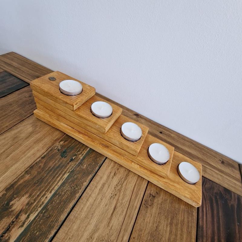wood candle holder 6