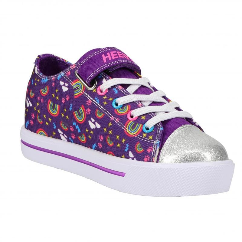 Heelys X2 Snazzy Girls shoes Purple / Multi / Rainbow 7