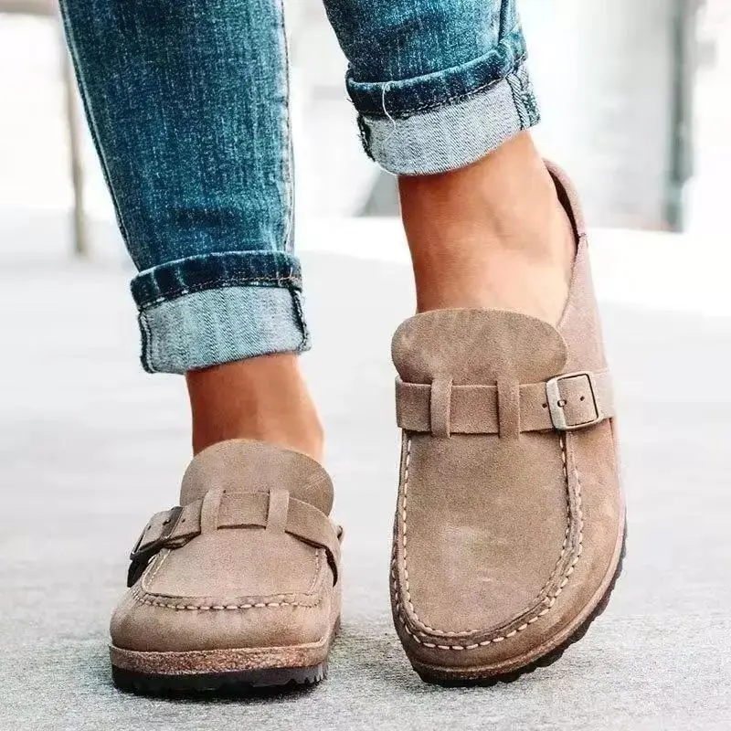 [2025]Shoes Women Retro Shoes Slip on Mules Ladies Comfort Flats Female New Plus Casual Men Summer Flat Clogs Footwear Walking Shoes