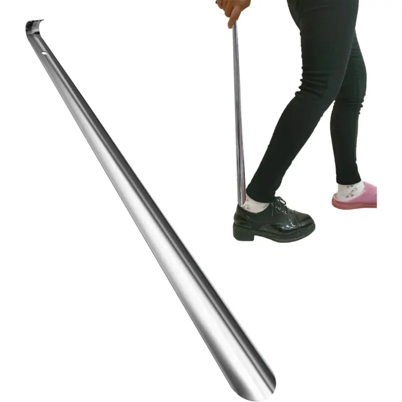 52cm Long Stainless Steel Shoe Horn Tool Metal Boot Wellie Remover Disability UK 3