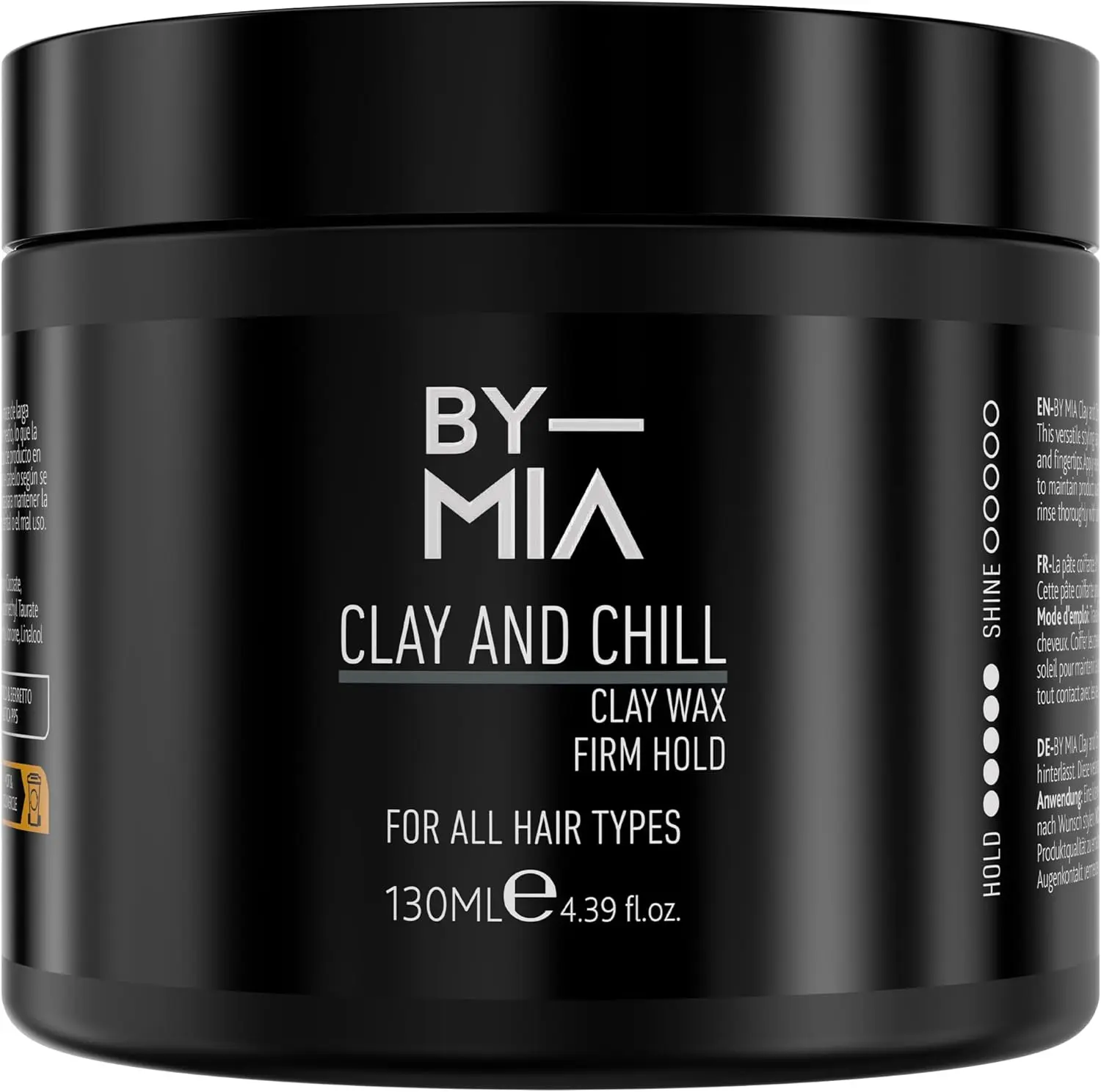 BY MIA Clay and Chill Hair Styling Wax - Matte Finish - 130ml - Firm Hold - Edge Control - Gel Haircare for Men & Women