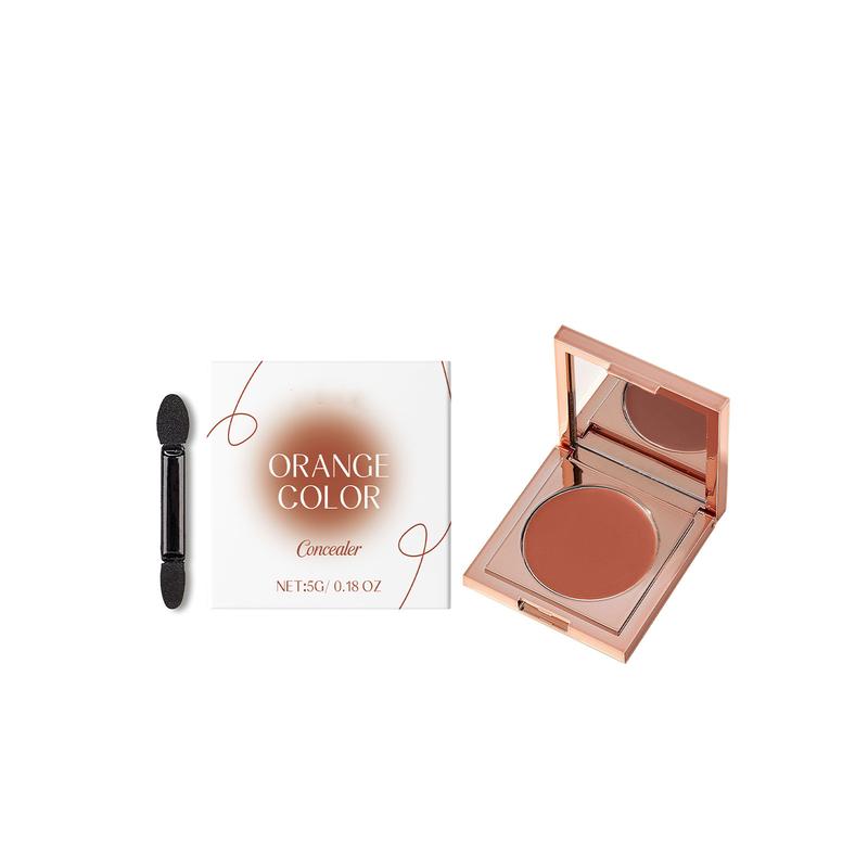 Product Introduction of Colored Clay CC Undereye Corrector, Colored Clay Under Eye Corrector, Color Corrector for Dark Circles, Seamless Conceal Hydrating Under Eye Corrector Concealer with Brush 12