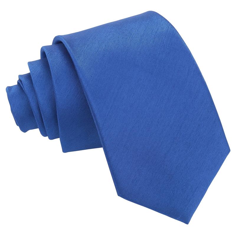 DQT Plain Shantung Men's Slim Tie Perfect for Wedding Formal Attire Special Occasions 7