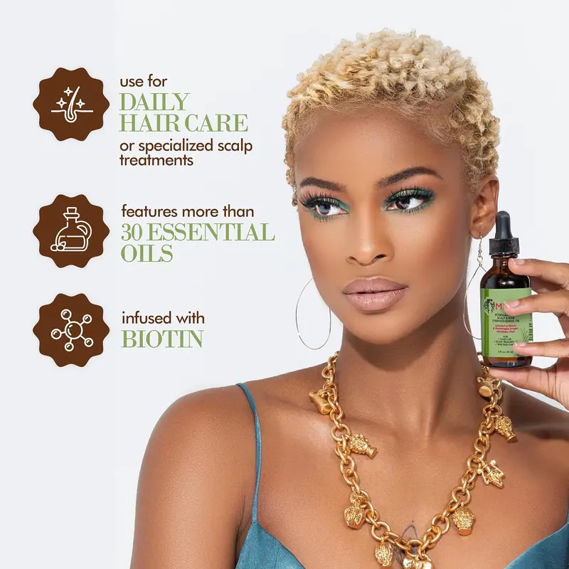 Mielle Organics Rosemary Mint Scalp & Hair Strengthening Oil for All Hair Types, 2 Ounce Comfort Haircare Scent 1