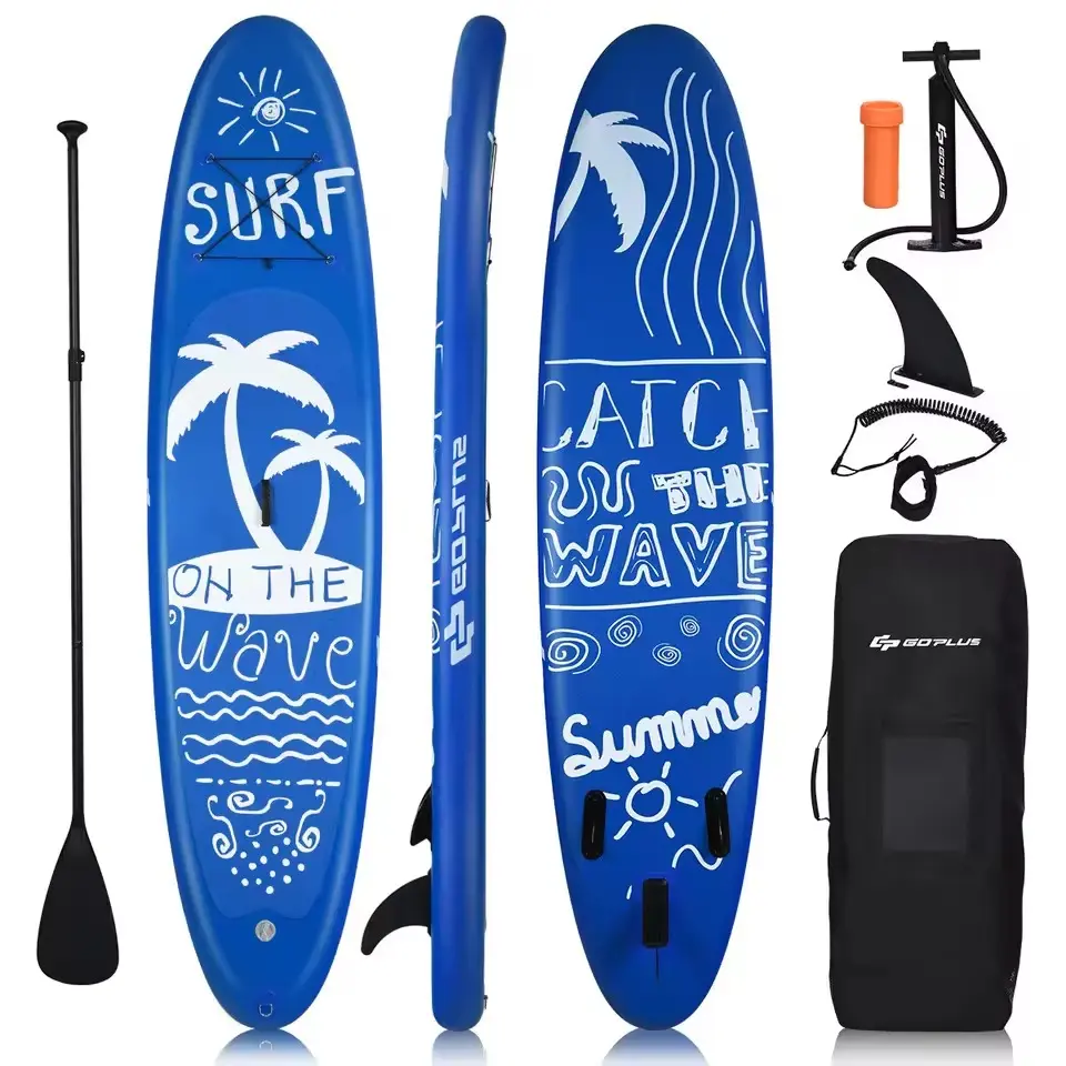 ERGOMASTER 11FT 335CM Inflatable SUP Stand Up Paddle Board Sports Surf Water Racing Pump