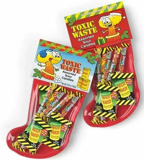 2 x Toxic Waste Sour Candy Christmas Stocking - American sweets Christmas Selection Hamper 104g each - Sweets Bundles