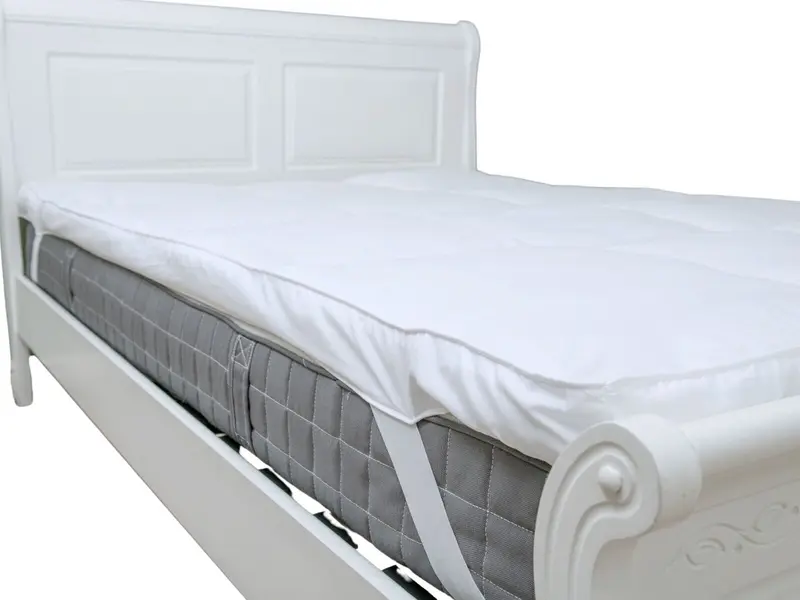 Mattress Topper 10cm Luxury Soft Hotel Quality Microfiber 4" inch Deep Breathable Soft Quilted Non-Allergenic Mattress Topper With Straps, Washable Cotton Single Double King Super King All Sizes comfort 3