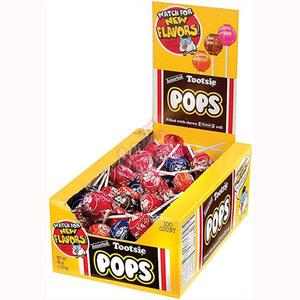 Tootsie Pops (4 Lollipops) Many Flavours: The Perfect Combination of Lollipop and Chewy Centre