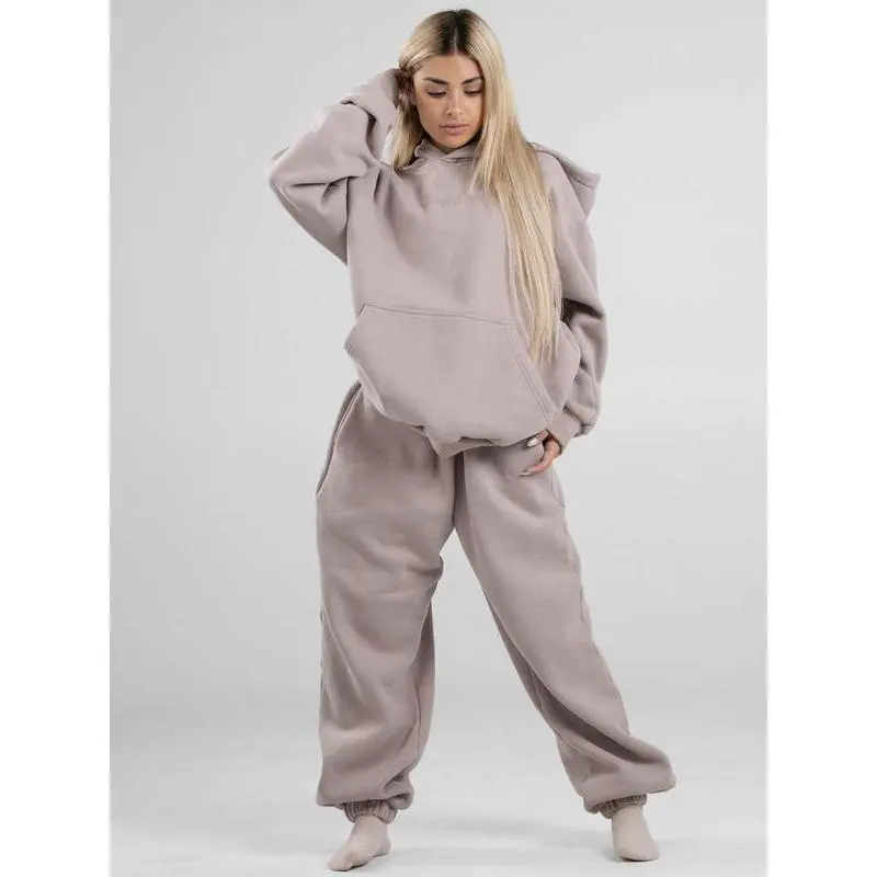 Oversized Signature Fit Hoodie | For Stress & Anxiety Women's Solid Colour Drop Shoulder Sweatshirt, Casual Fashion Comfortable Split Long Sleeve Pullover &. Sweatshirt for daily outdoor wear, spring and autumn men's and women's clothing, winter clothing 3