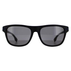 Hugo Boss Sunglasses BOSS 1322/S 0VK M9 Matte Black Blue Grey Polarized for Male - Mens Sunglasses - Menswear