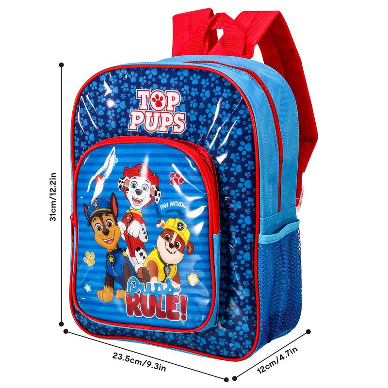 Paw Patrol Pups Rule Deluxe Backpack Character Licensed Boys Kid Children School 3