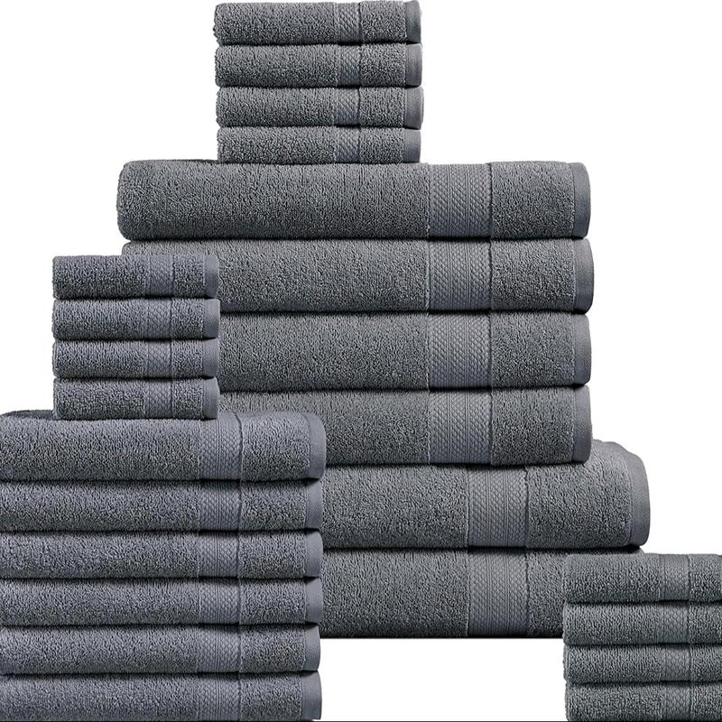 10 piece luxury towels,2 bath towels,(70x140cm)4 hand towels,(40x66cm) 4 face towel,(30x30cm) 500 gsm Set 1