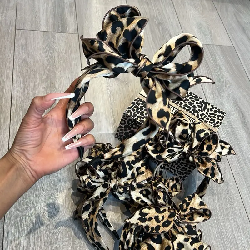 Big Bow Leopard Headband for Women - Fashion Hair Accessory