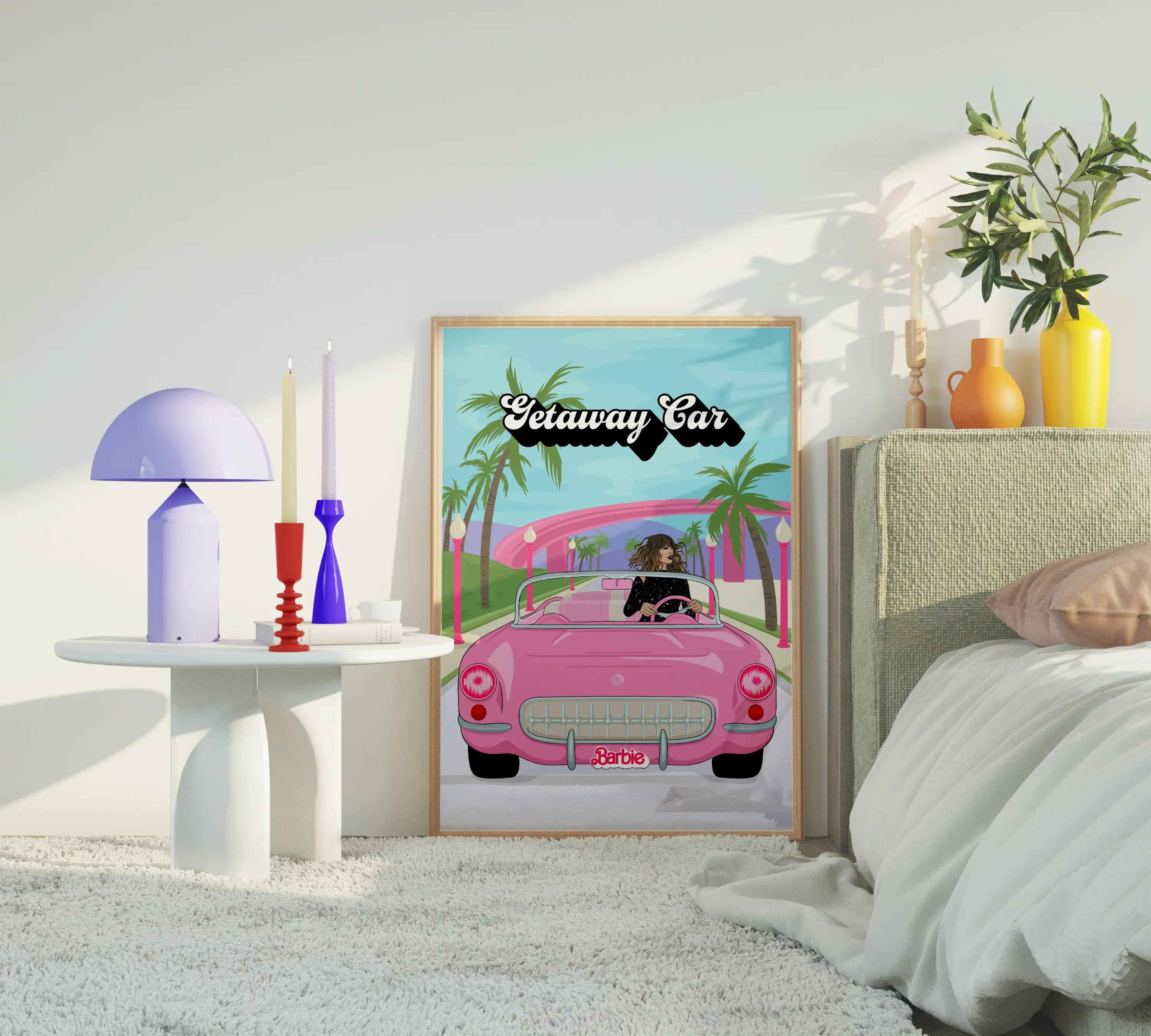 Getaway Car Taylor Swift Barbie Print