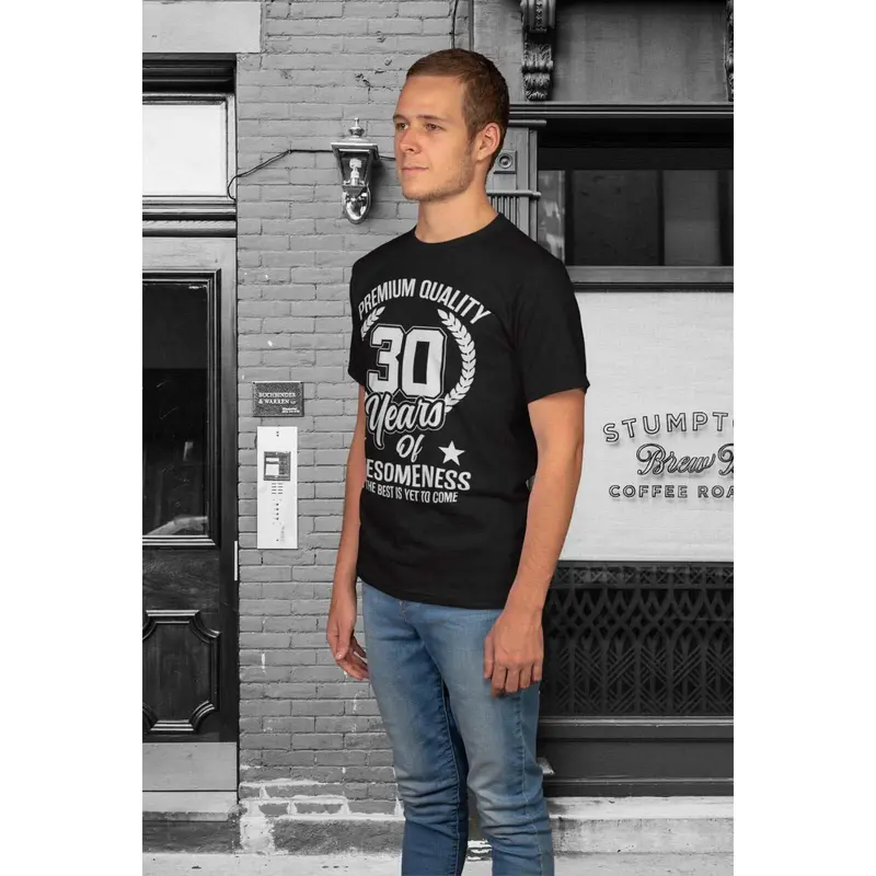 Funny 30th Birthday T Shirt 30 Years Of Awesomeness And The Best Is Yet To Come 1