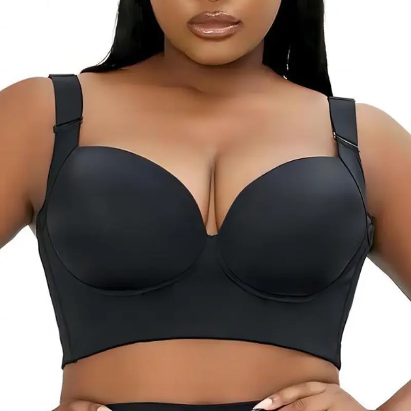 Back Smoothing Bra Push Up Bra Hide Back No Underwear Simple Full Coverage ComfortSeamless Bra Breathable Bra Womenswear Lady Minimalist 1