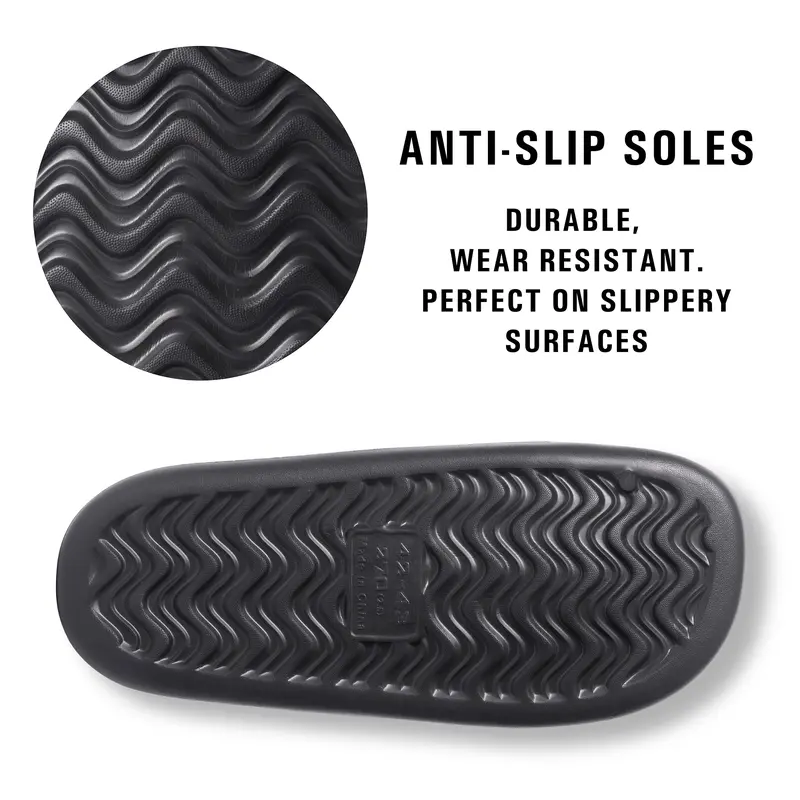 Men's  Sliders Anti-Slip Shower Slippers Comfortable Sandals Beach Pool Bathroom Garden Footwear Walking Shoes Shoe Lightweight Boy Flipflop Nail 3