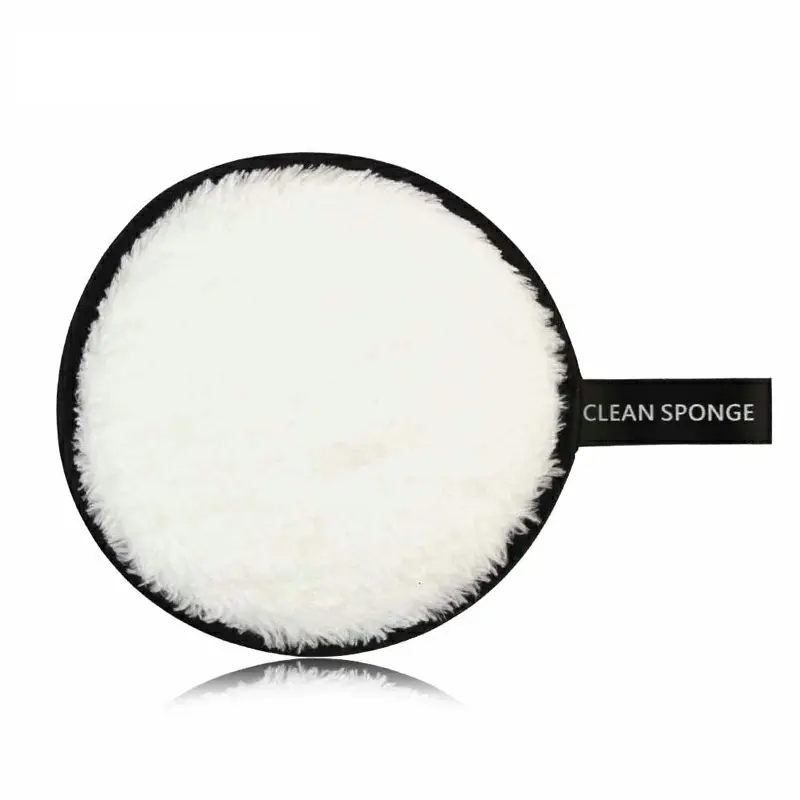 Reusable Makeup Remover Pads Zero Waste and Chemical-free Wipes Plush Foam Face Towel - White Cleansing Foundation Gentle Oil Cleanser Cosmetic