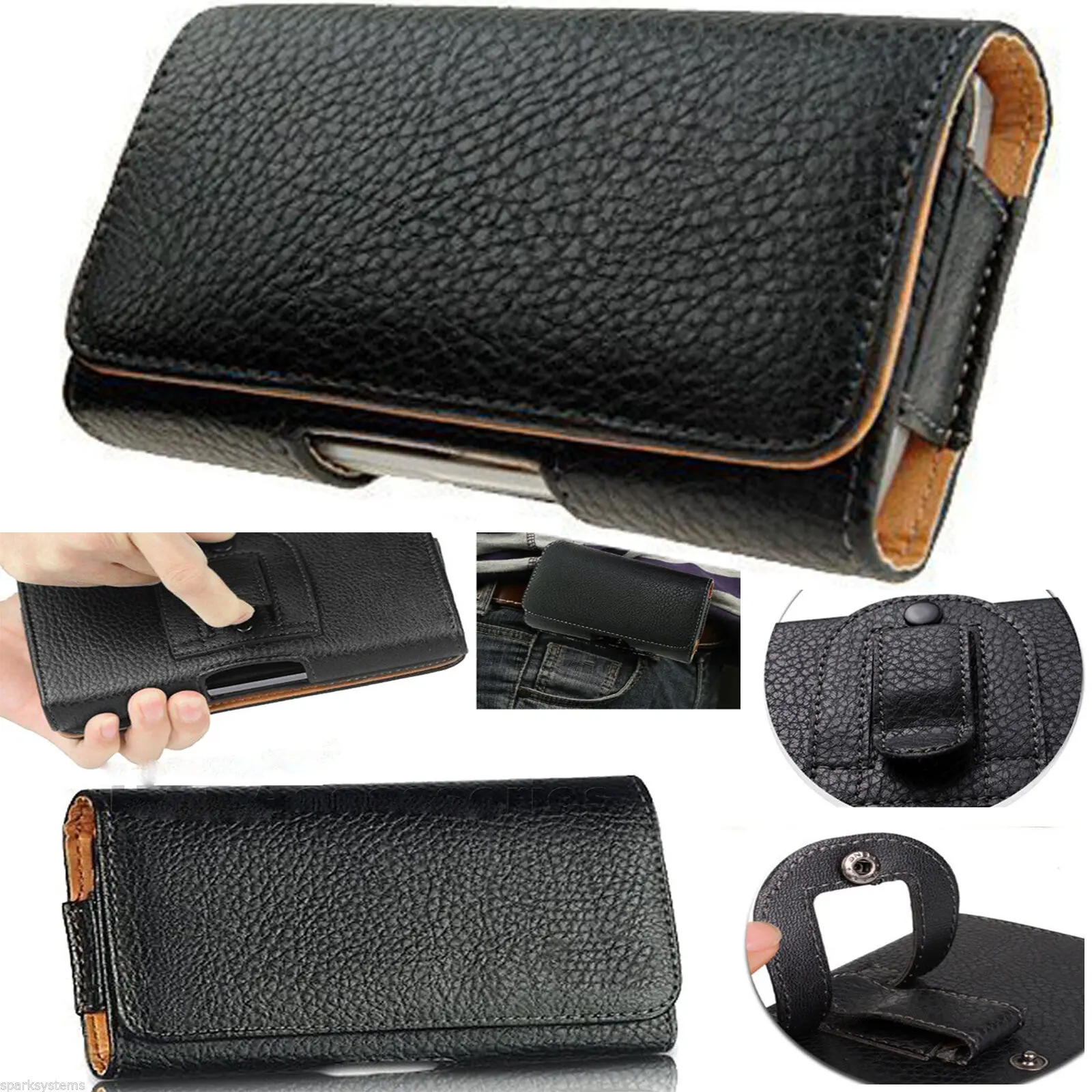Universal Belt Pouch Clip Hip Loop Case for Mobile Phone Samsung Galaxy and All Apple iPhones
