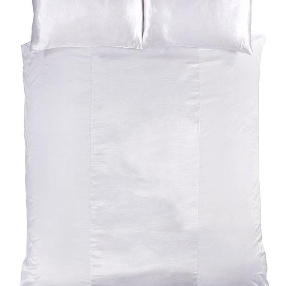 Sleepdown Essential santin panel duvet set white 8