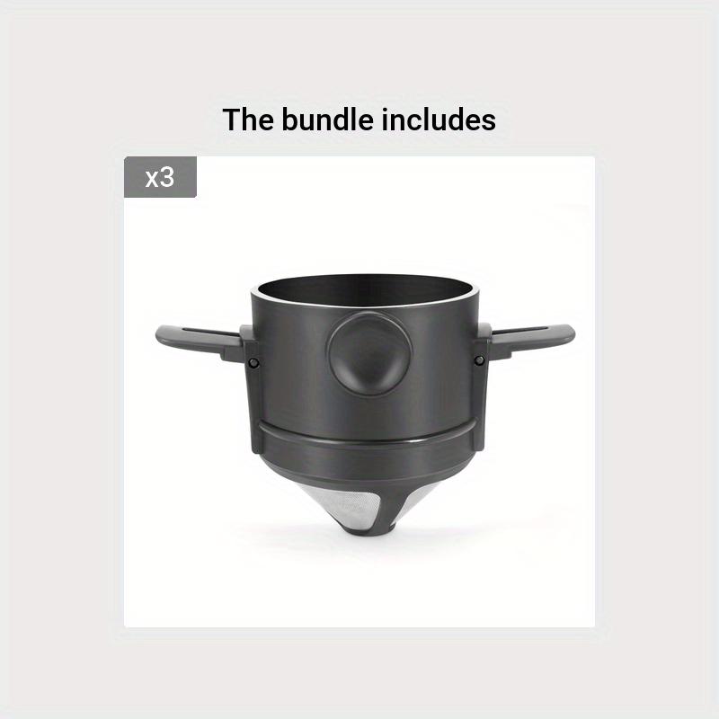 1pc Stainless Steel Coffee Filter, Portable Coffee Maker For Office, Camping And Travel 7