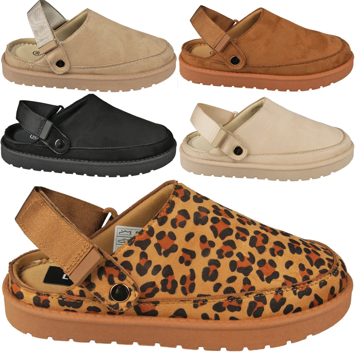 6505 Ladies Faux Suede In Out Door Slip On Grip Comfy Slippers Mules Shoes, Ladies Slippers Causal Comfortable All-match 2025 Trendy Sliders