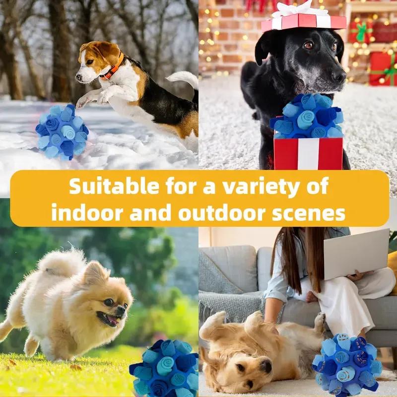 Gift For Pets, Dog Sniffing Ball, 1 Count Pet Snuffle Ball, Puzzle Toy Perfect Gift for Dog, Interactive Dog Treat Balls, Encourage Natural Foraging Skills Slow Food Training 5