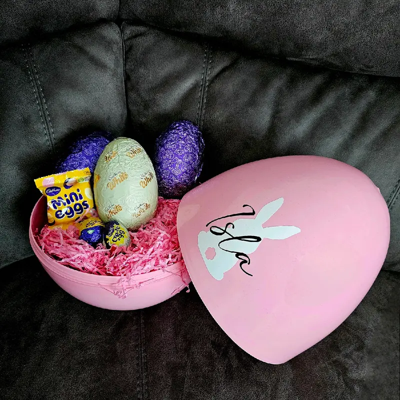 Jumbo Fillable Easter Egg, Personalised Easter Egg, Easter Gift, Easter Bunny Gift, Reusable Easter Present 0