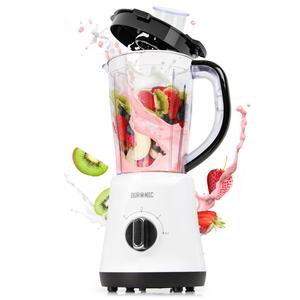Duronic Jug Blender BL16 BPA Free 1.5L Smoothie Maker for Ice Slushies Protein Shakes Baby Food & Soups 500W Electric Blenders with Removable Blades Soup Makers with Pulse Feature
