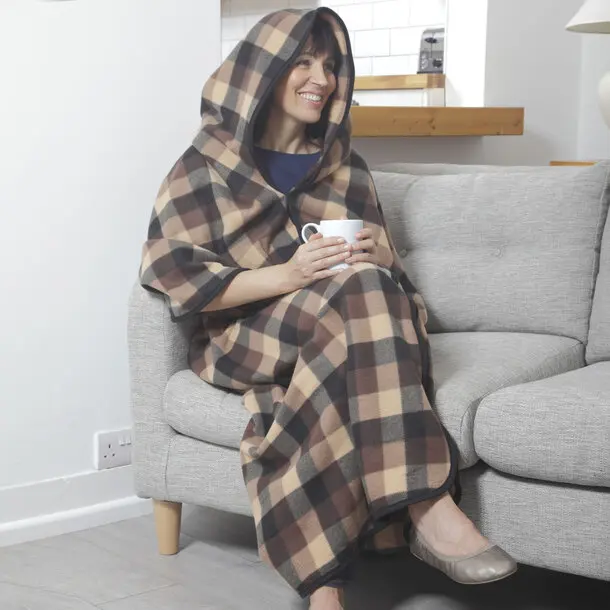 Easylife Zip-Up Polar Fleece Cosy Robe 5