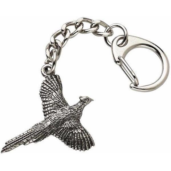 Pheasant Pewter Keyring 0