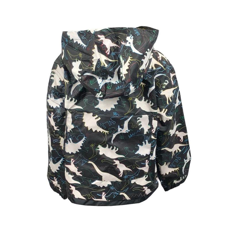 Magical Colour Changing Dinosaur Print Rain Coat 3