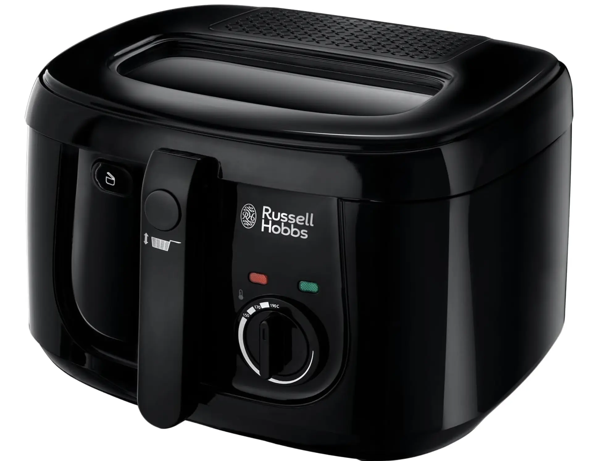Russell Hobbs Electric Deep Fat Fryer, 2.5L capacity/can cook 1kg food, Carbon odour filter, Large observation window, Non-stick coated pan, Adjustable thermostat, Handle lift system, 1800W, 24570