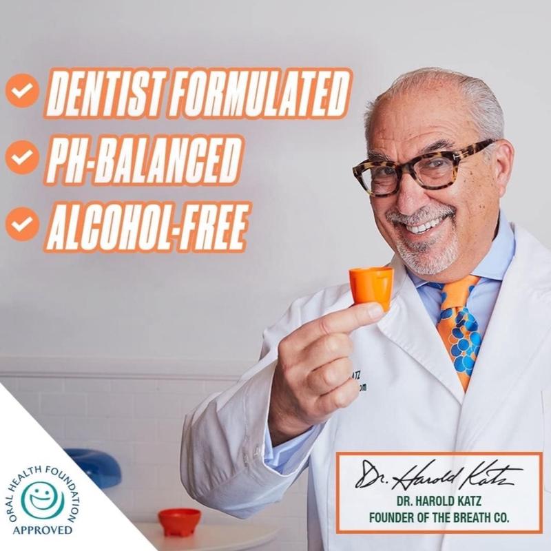 The Breath Co Alcohol Free Mouthwash - Dentist Formulated Oral Rinse for 12 Hours of Fresh Breath - Mild Mint Flavour, 500ml Sensitive 3