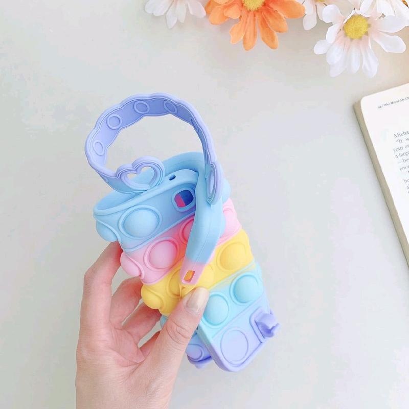 XZC Push Pop Fidget Case for iPad Mini 1 2 3 Kids with Pencil Holder Hand Strap Carrying Strap Kickstand - Computer, Accessories 2