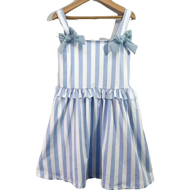 Dainty darlings Childrenswear Pinstripe Bow Dresses 3
