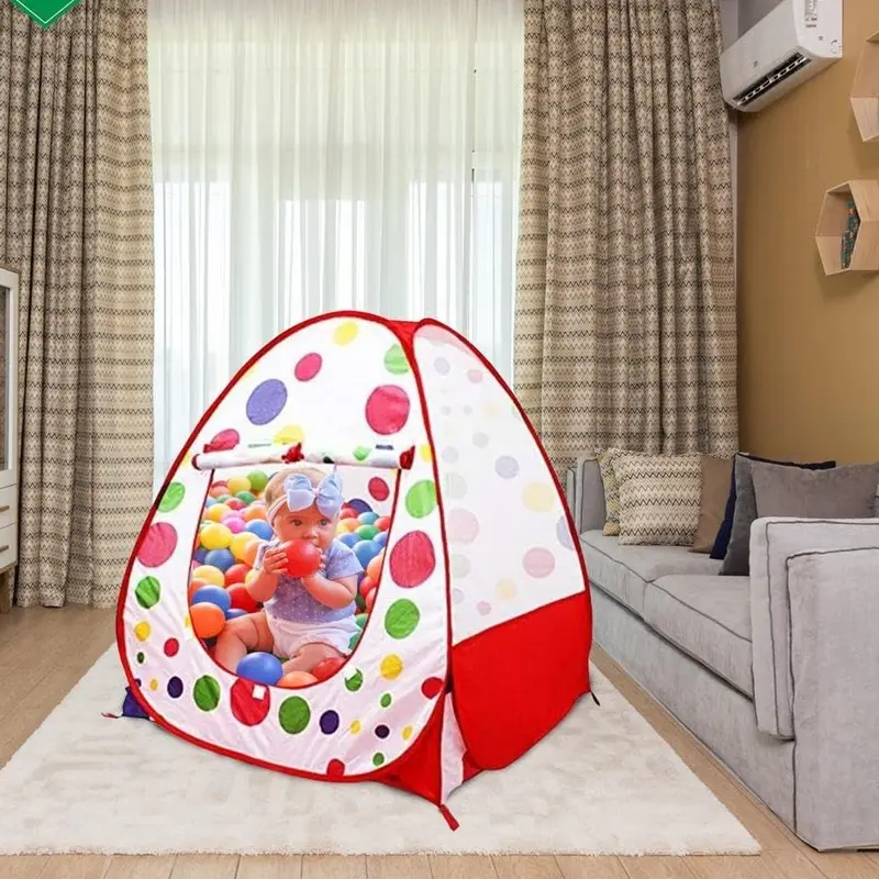 Pop UP Children Kids Baby Play Tent Play House Spotty Indoor Outdoor Tale Tent 4