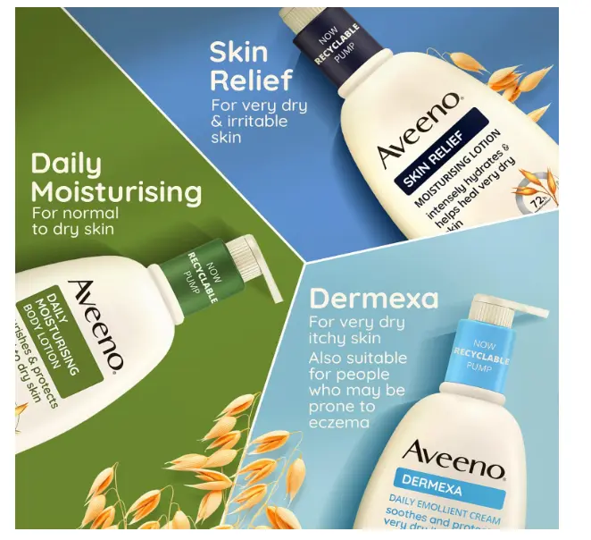Aveeno Skin Relief Body Oil Spray (1x 200ml), Silky Body Oil for Repairing Dry, Damaged Complexions, Body Oil Spray with Jojoboa and Oat Oil for Use on Sensitive and Dry Skin 3