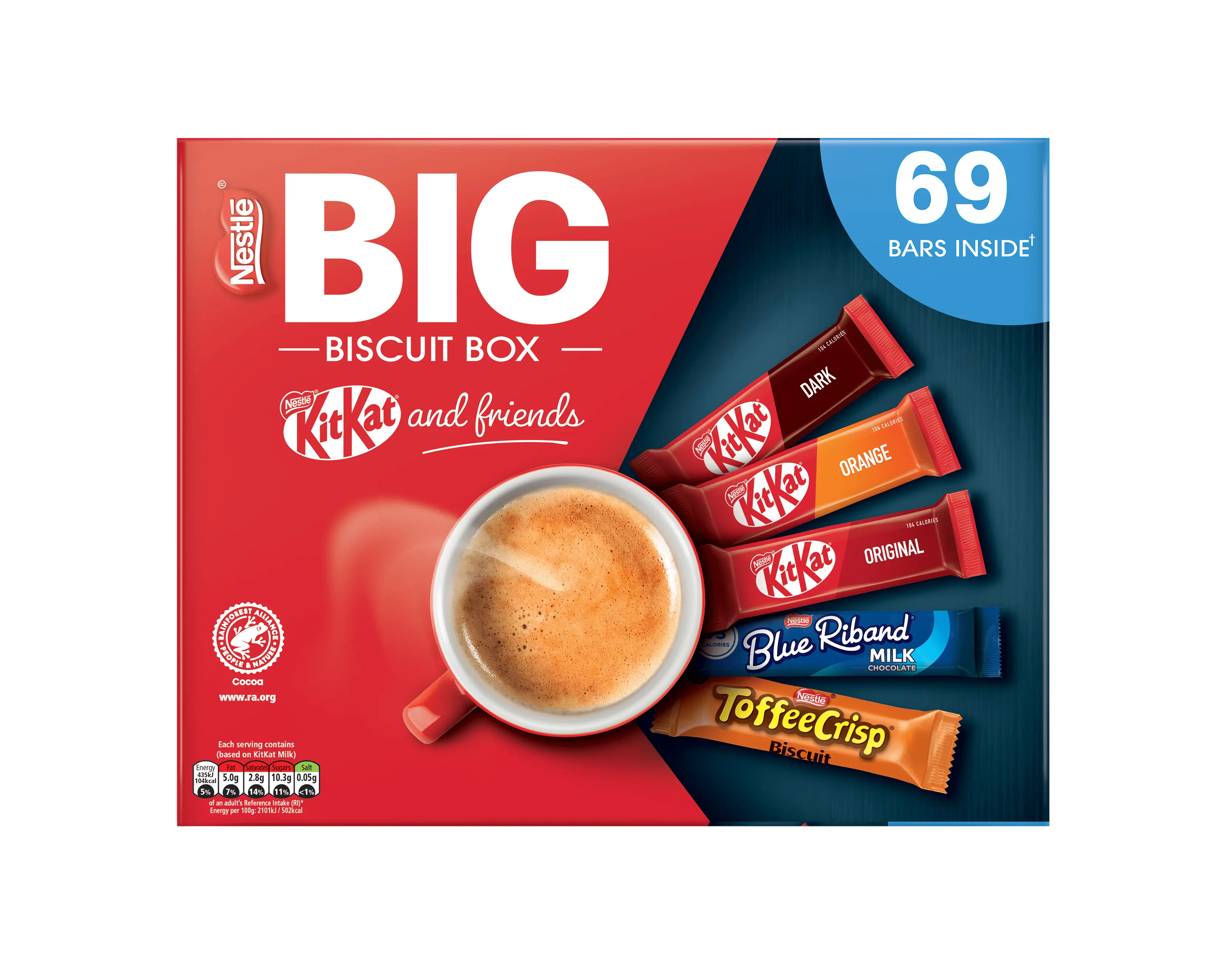 Nestle The BIG Biscuit KIT KAT & FRIENDS NEW Box 69 Bars (1 Box) Chocolate Snack Sugar Milk