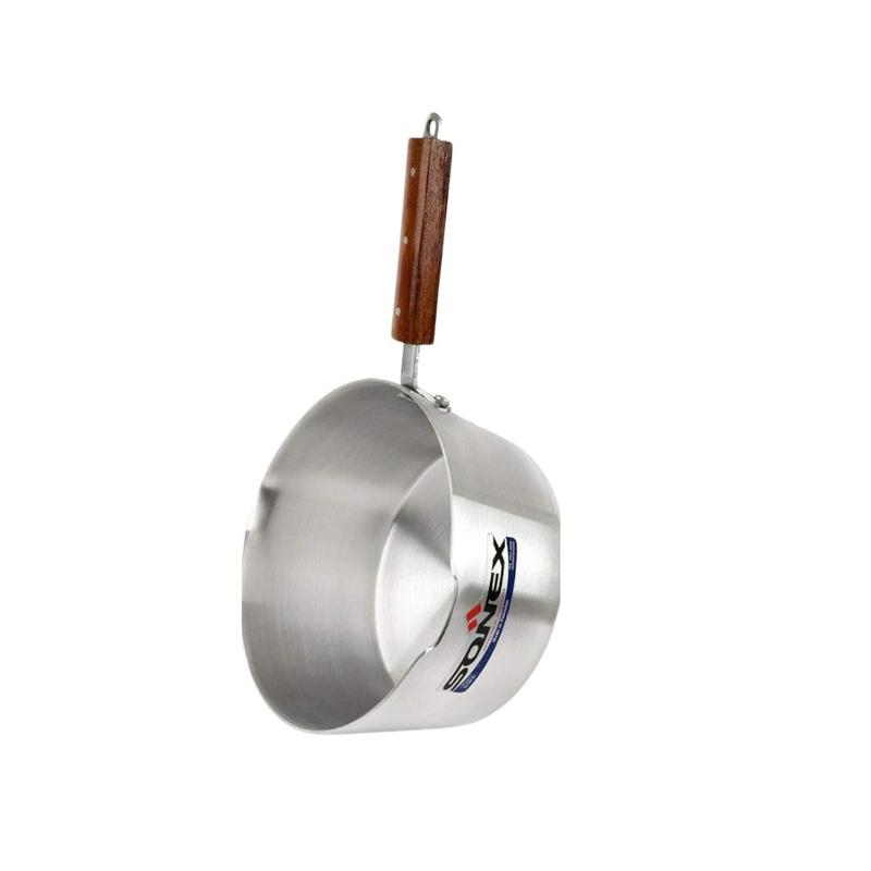Sonex Aluminium steel Milk Pot |  Chef's Stainless Steel Milk Pan  1 Litre, 1.5  Litre 2.5  Litre 9