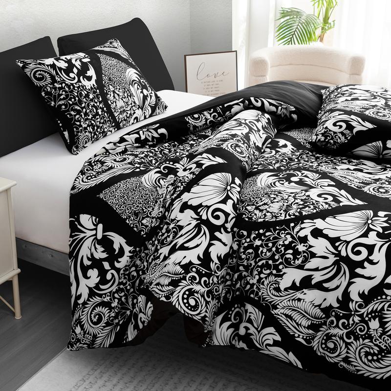Product Introduction of Duvet Cover Set with Pillow Cases Luxurious Microfiber Bedding Set Single Double King Super King Size Quilt Covers with Zipper Closure UltraSoft Fade Resistant Reversible Duvet Covers 15