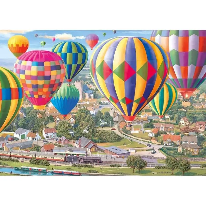 500 Piece XL Jigsaw Puzzle - Balloon Flight