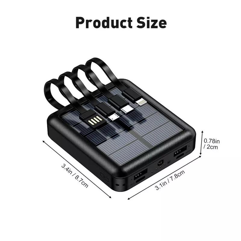 Portable 9000000mah Solar Power Bank USB Pack Battery Charger For Mobile Phone Smartphone 8