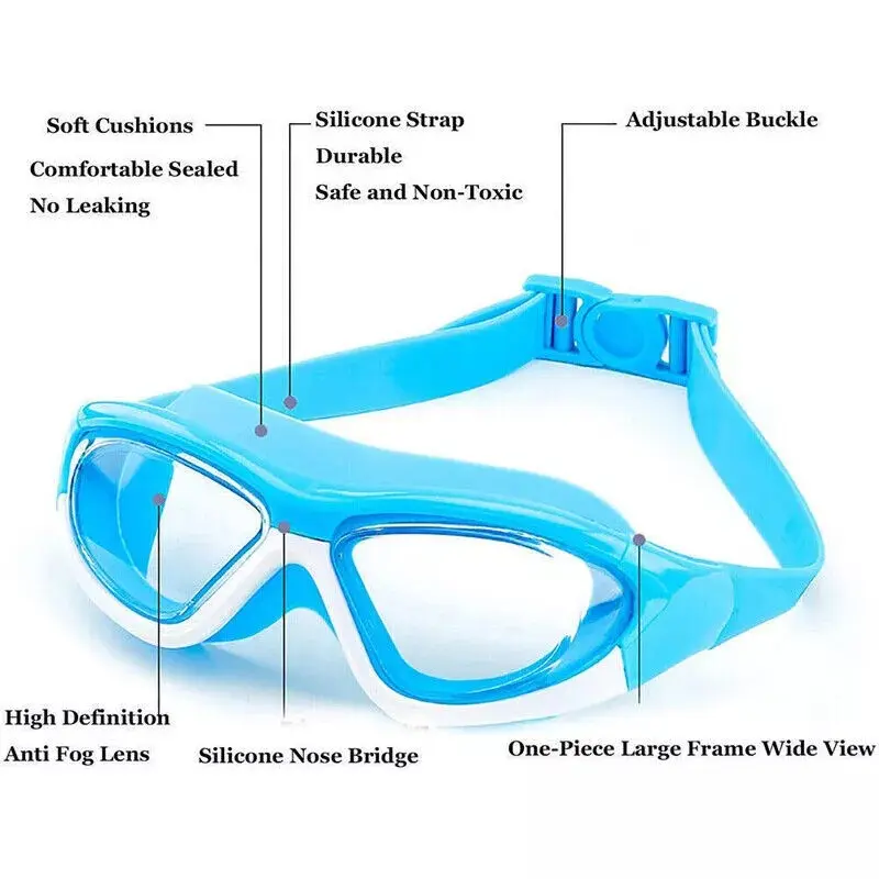 Kids Anti-Fog Swimming Goggles Pool Swim Glasses For Children Boys Girls Swim 2