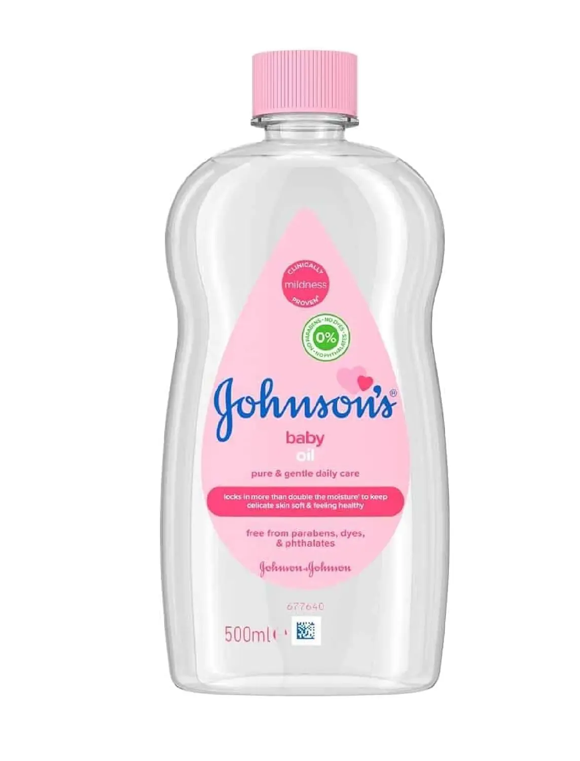 Johnson's Baby Oil (1 x 500 ml) Moisturising Baby Oil to Protect Delicate and Dry Skin, Hypoallergenic and pH-Balanced, Ideal for Massage, Moisturiser...