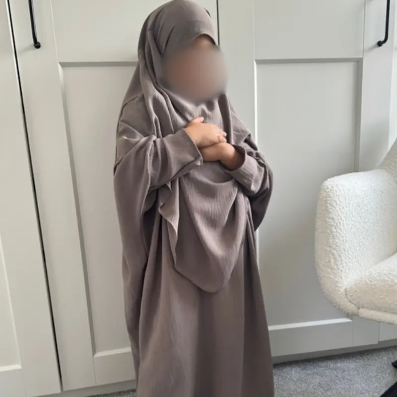 Abaya Khimar for Girls Teenagers -batwing sleeve abaya Perfect for Daily Wear, Madrassa, Umrah Salat - Plain, Long Sleeve, Autumn/All Seasons(Khadijah girl) butterfly ramadan mummy and daughter set 1