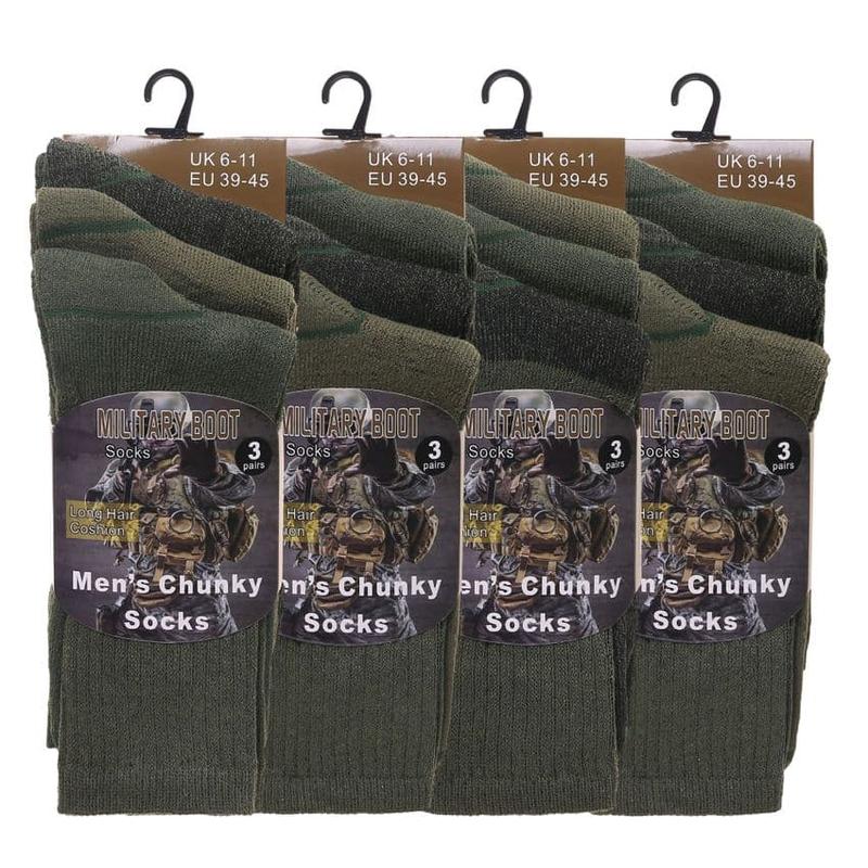 Men's Combat Green Socks - Perfect for Outdoor - Menswear 0