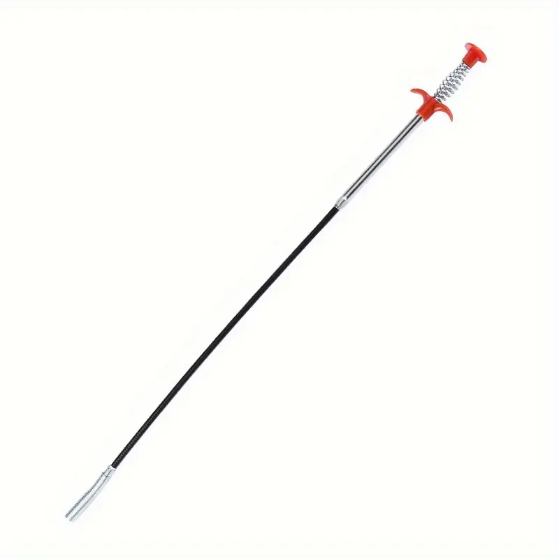 1pc 56.49cm Drain Clog Remover Tool, Drain Cleaner Hair Clog Remover, Shower Drain Clog Remover Tool, Sink Snake, Drain Hair Remover For Shower, Kitchen Sink Bath Tub Bathroom, Bathroom Accessories 2