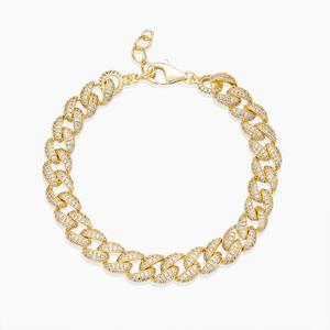 Fifth Nyc PAVED CUBAN CHAIN LINK BRACELET Affordable Luxury Jewellery