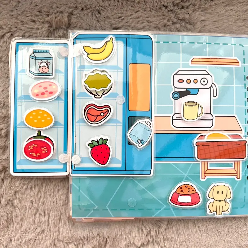 Toca Boca house Game children velcro book 7